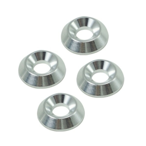 Flat Head Trim Washers Silver, 1, nordicamoto.ro