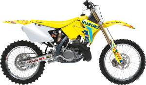 Blackbird Racing Replica Team Suzuki Ksrt 2022 Graphics Kit With Seat Cover Yellow, Blue
