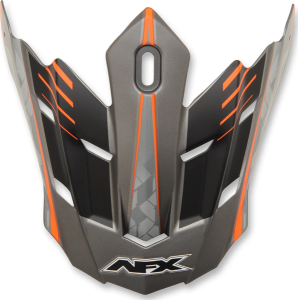 Fx-17/fx-17ye Factor Visor Peak Matte Frost Gray/orange Gray, Orange