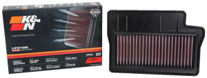 High-flow Air Filter Black, Red, 3, nordicamoto.ro