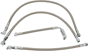 Stainless Steel Braided Oil Line Kit Stainless Steel, 1, nordicamoto.ro