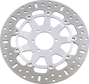 Round Pro-lite Brake Rotor Silver, Stainless Steel