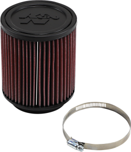 High Flow Air Filter Black, Red