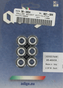 Scooter Roller Weight Kit Black, Brass