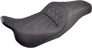 Slim Lattice Stitched Seat Black, 2, nordicamoto.ro