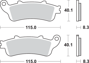 Ls Street Excel Sintered Rear Brake Pads