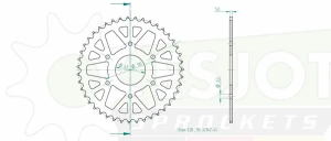 Pinion standard spate 520 negru, 2, nordicamoto.ro