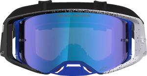 Ochelari Alpinestars Supertech Hiten Gri/Albastru/Lentila Colorata, 4, nordicamoto.ro