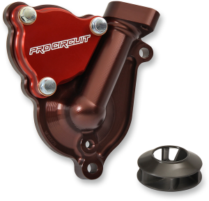 Water Pump Cover With Impeller Red