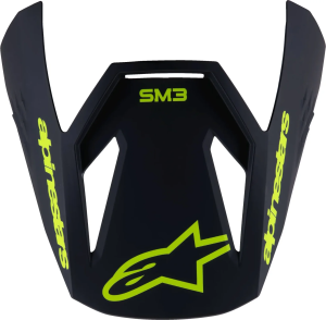Viziera Casca Copii Alpinestars Sm3 Radium Black/Yellow