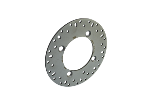 Round D-series Fixed Offroad Brake Rotor Gold, Polished Steel, Stainless Steel, Zinc