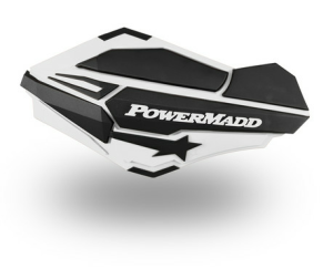 Sentinel Handguards, White/Black, 1, nordicamoto.ro