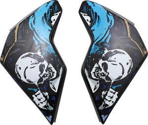 Airflite Side Plates - 4 Horsemen - Blue Blue ONE SIZE, 1, nordicamoto.ro