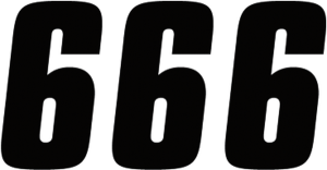 Number Stickers Black