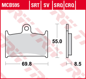 Srt Series Sindered Front Brake Pads, 1, nordicamoto.ro