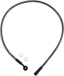 Braided Front Brake Line Black, Black Pearl Oversize [+203 mm (8'')], 1, nordicamoto.ro