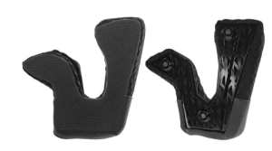 MOTO-10 CHEEK PADS BK