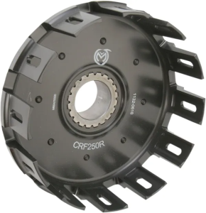 MOOSE RACING Billet Clutch Basket With Kickstart Gear Anodized 