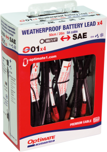 1/4(r) Eyelet Battery Connection Lead Black, 1, nordicamoto.ro
