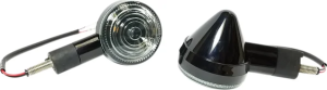 Indicatoare de direcție cu carcasă din aluminiu, marcate cu „Dot/e”, negru, 1, nordicamoto.ro