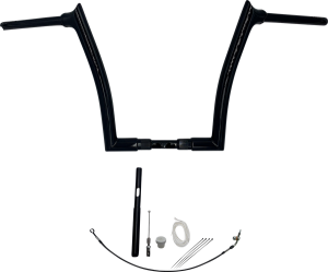 1-1/2(r) Ez Install Pointed Top Handlebar Kit Black, 2, nordicamoto.ro