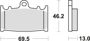 Placute frana spate TRW Organice SUZUKI VL 1500 INTRUDER '01-'08