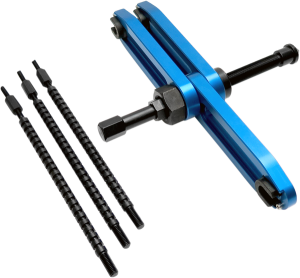 Crankcase Splitter V2 Anodized, Black, Blue