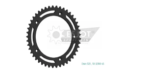 Pinion standard spate 520, negru 