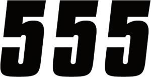 Number Stickers Black, 2, nordicamoto.ro