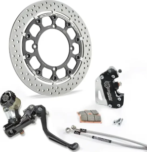 Set de curse Supermoto negru-oțel inoxidabil, nordicamoto.ro