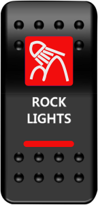Rocker Switch Black, Red, White 