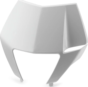 HEADLIGHT MASK TOP PART WHITE