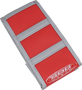 6-rib Gripper Seat Cover Gray, Red, 1, nordicamoto.ro