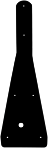 Replacement Plastic Skid Plate Black, 2, nordicamoto.ro