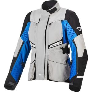 Geaca dama textil impermeabila touring/adventure MACNA FUSOR XS Negru/Gri/Albastru, 3, nordicamoto.ro