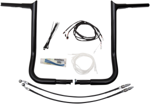 1-1/4(r) Ez Install Pointed Top Handlebar Kit Black, 3, nordicamoto.ro