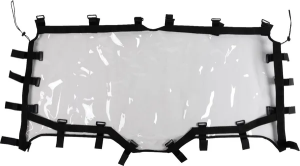 Utv Rear Windscreen Black 