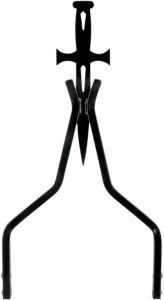 Daggertude Styled Sissy Bar Sticks Black