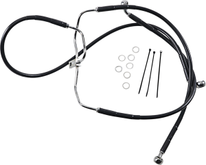 Extended Length Black Vinyl Brake Line Kit Black