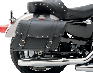 Highwayman Rivet Slant-style Saddlebags Black M, 1, nordicamoto.ro