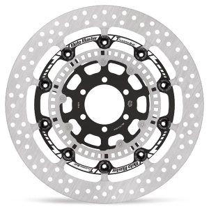 Halo Series T-floater Brake Rotor Black, Stainless Steel