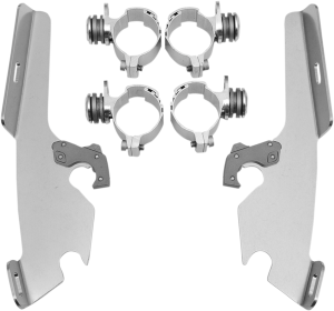 Fats/slim Windshield Trigger-lock Complete Mount Kit Polished, 1, nordicamoto.ro
