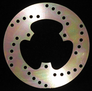 Round Hpsr Solid Brake Rotor Gold, Stainless Steel, Zinc, 1, nordicamoto.ro
