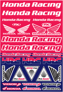 Sticker Sheet Blue, Red, White, 1, nordicamoto.ro
