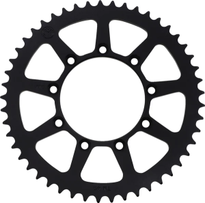 MOOSE RACING Pinion spate din aluminiu, negru, cu finisaj pulverizat 