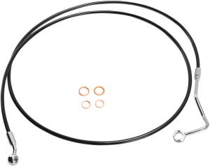 Xr Stainless Upper Brake Line Black, Chrome Oversize [+203 mm (8'')], 1, nordicamoto.ro