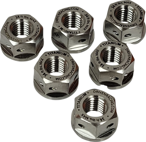 Titanium Sprocket Nuts Silver, 1, nordicamoto.ro