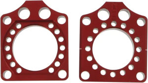 Axle Blocks Red, Anodized