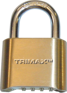 Resettable Combination Padlock Brass