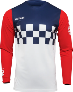 Hallman Differ Cheq Jersey White
